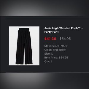 Aerie High Waisted Pool-to-Party Pants